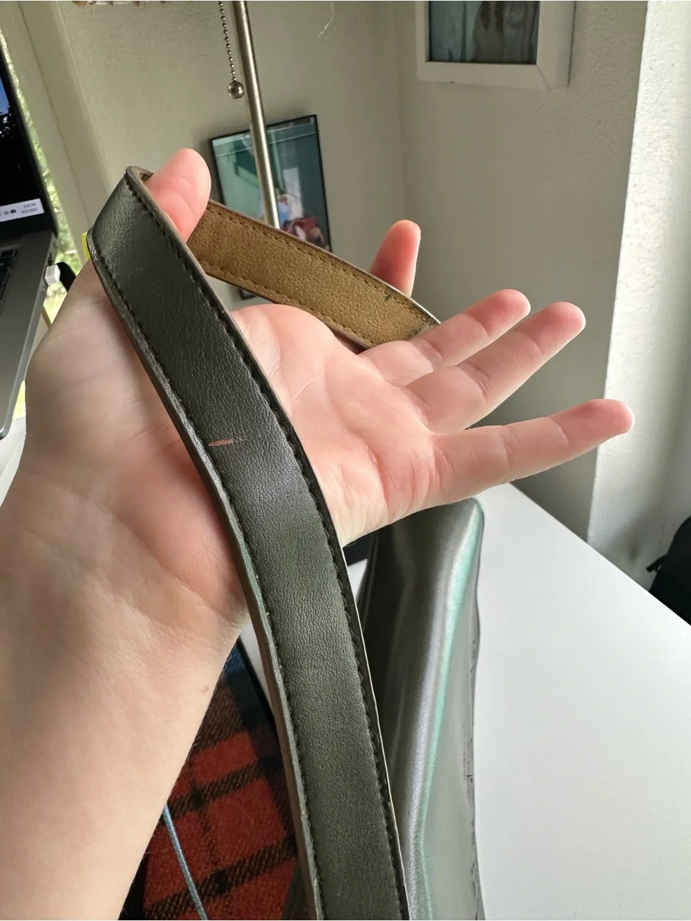 Womens Vintage Olive Green Shoulder Bag by Mondani